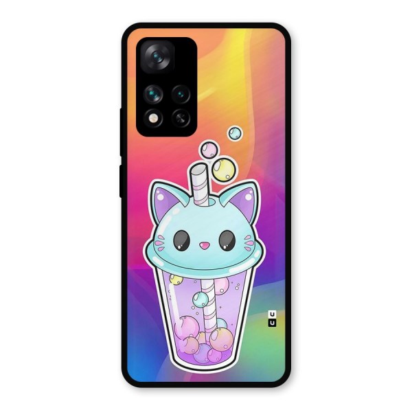 Cat Drink Metal Back Case for Xiaomi 11i Hypercharge 5G