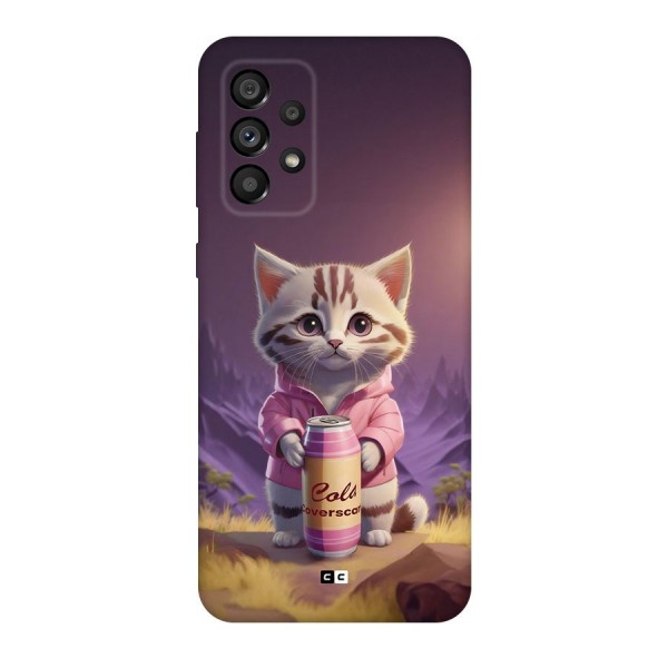 Cat Holding Can Back Case for Galaxy A73 5G