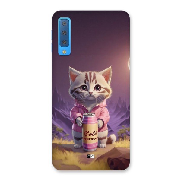 Cat Holding Can Back Case for Galaxy A7 (2018)