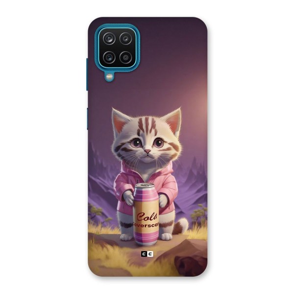 Cat Holding Can Back Case for Galaxy F12