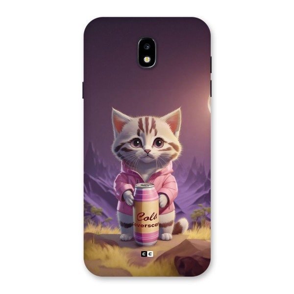 Cat Holding Can Back Case for Galaxy J7 Pro