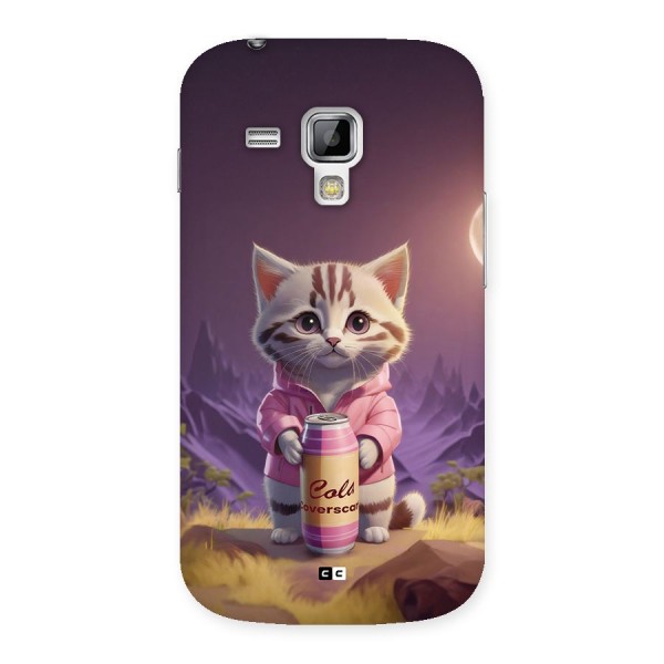 Cat Holding Can Back Case for Galaxy S Duos