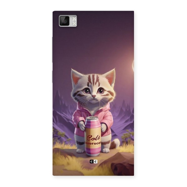 Cat Holding Can Back Case for Mi3