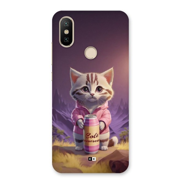 Cat Holding Can Back Case for Mi A2