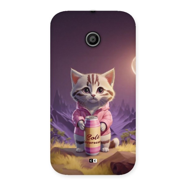 Cat Holding Can Back Case for Moto E