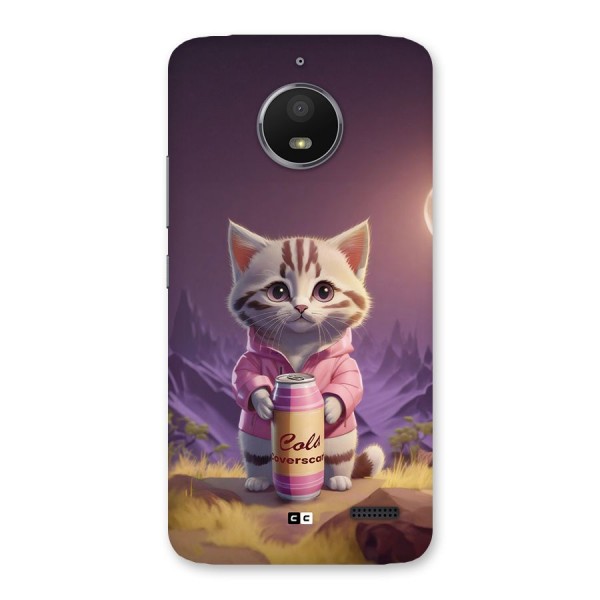 Cat Holding Can Back Case for Moto E4