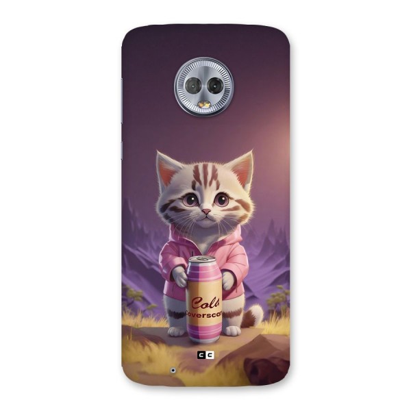 Cat Holding Can Back Case for Moto G6