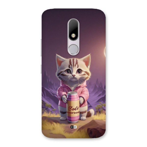 Cat Holding Can Back Case for Moto M