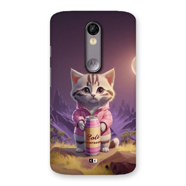 Cat Holding Can Back Case for Moto X Force