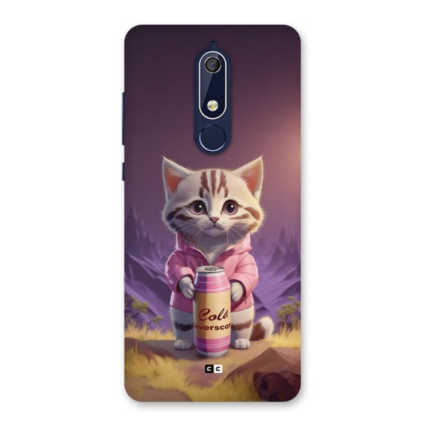 Cat Holding Can Back Case for Nokia 5.1