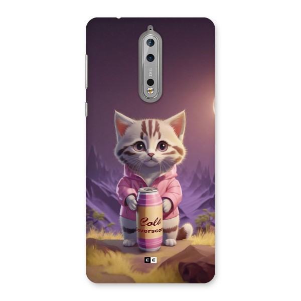 Cat Holding Can Back Case for Nokia 8