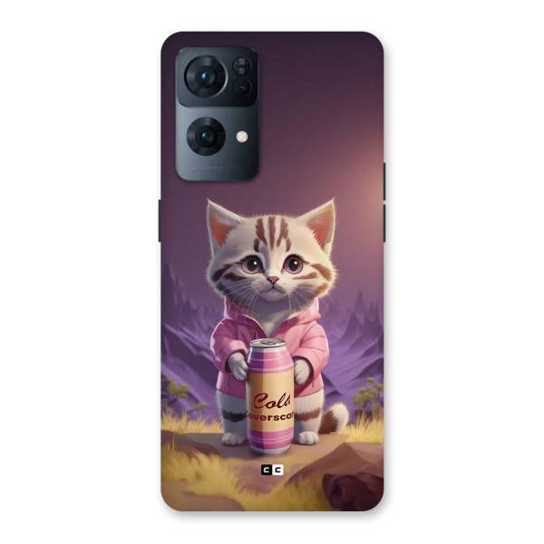 Cat Holding Can Back Case for Oppo Reno7 Pro 5G