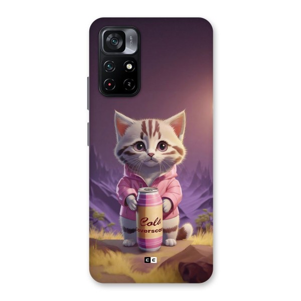 Cat Holding Can Back Case for Poco M4 Pro 5G