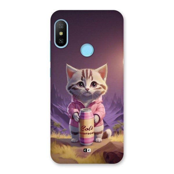 Cat Holding Can Back Case for Redmi 6 Pro