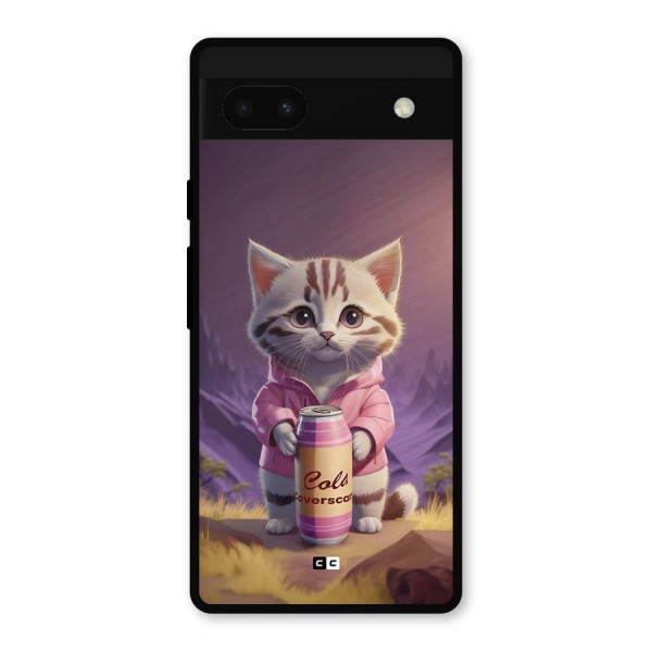 Cat Holding Can Metal Back Case for Google Pixel 6a