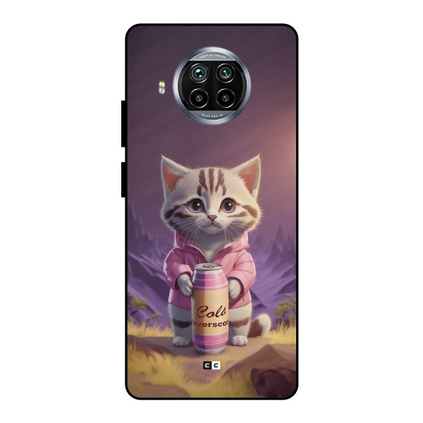Cat Holding Can Metal Back Case for Mi 10i