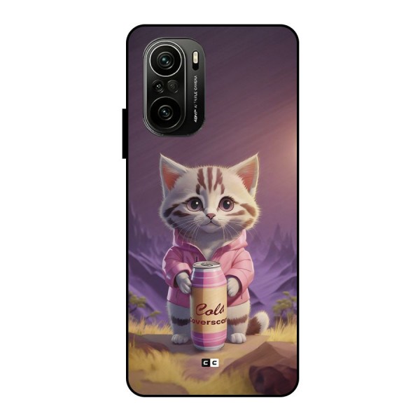 Cat Holding Can Metal Back Case for Mi 11X Pro