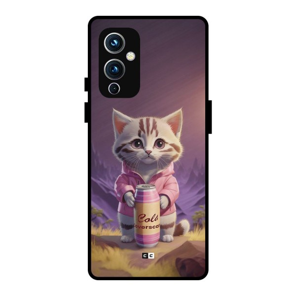 Cat Holding Can Metal Back Case for OnePlus 9