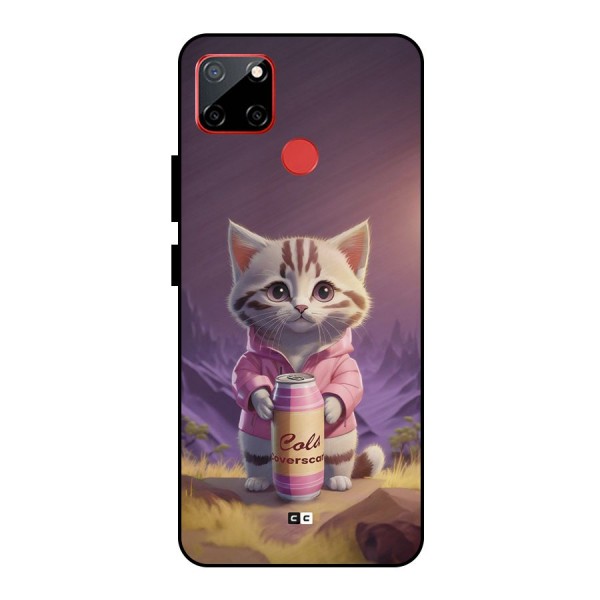 Cat Holding Can Metal Back Case for Realme C12