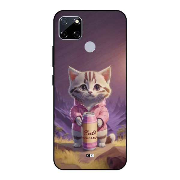 Cat Holding Can Metal Back Case for Realme Narzo 20