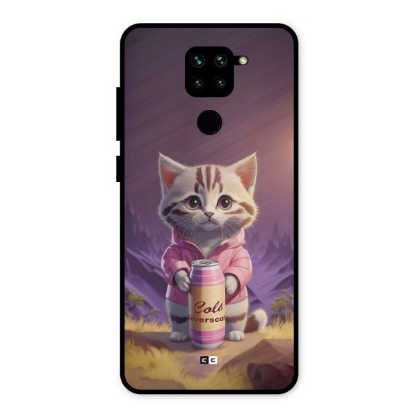 Cat Holding Can Metal Back Case for Redmi Note 9