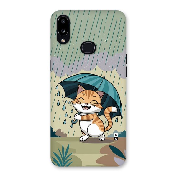 Cat In Rain Back Case for Galaxy A10s