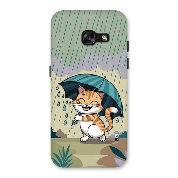 Cat In Rain Back Case for Galaxy A3 (2017)