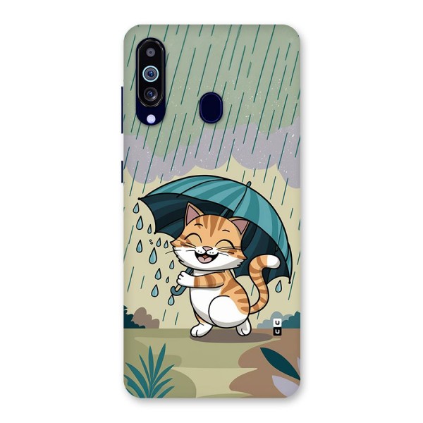 Cat In Rain Back Case for Galaxy A60