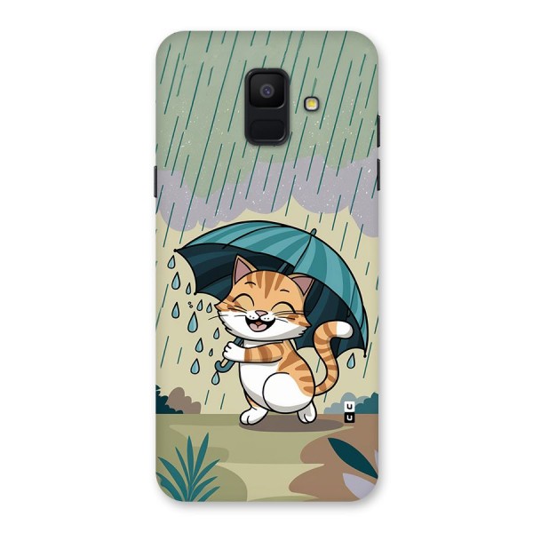 Cat In Rain Back Case for Galaxy A6 (2018)