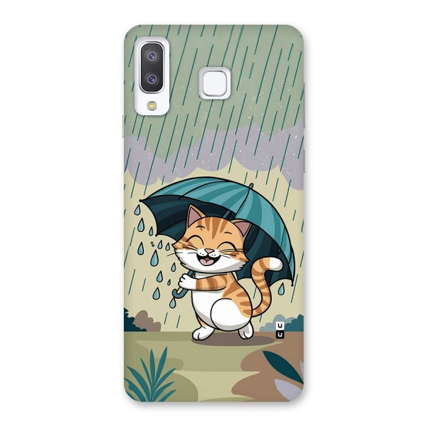 Cat In Rain Back Case for Galaxy A8 Star