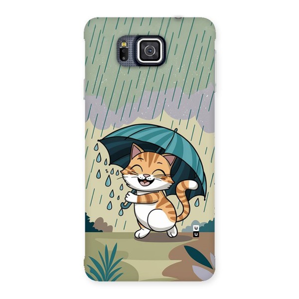 Cat In Rain Back Case for Galaxy Alpha