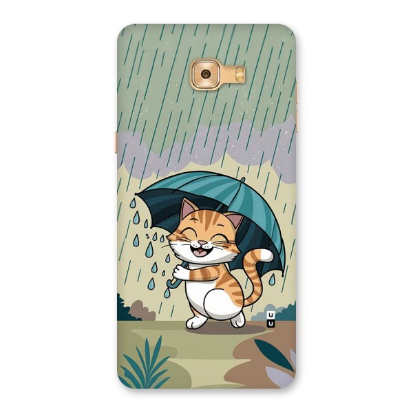 Cat In Rain Back Case for Galaxy C9 Pro