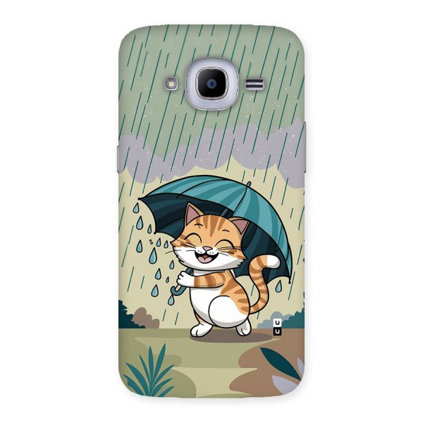 Cat In Rain Back Case for Galaxy J2 2016