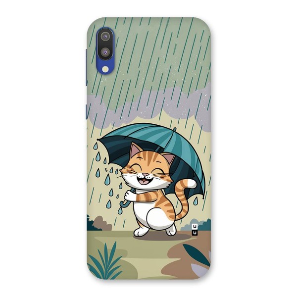 Cat In Rain Back Case for Galaxy M10