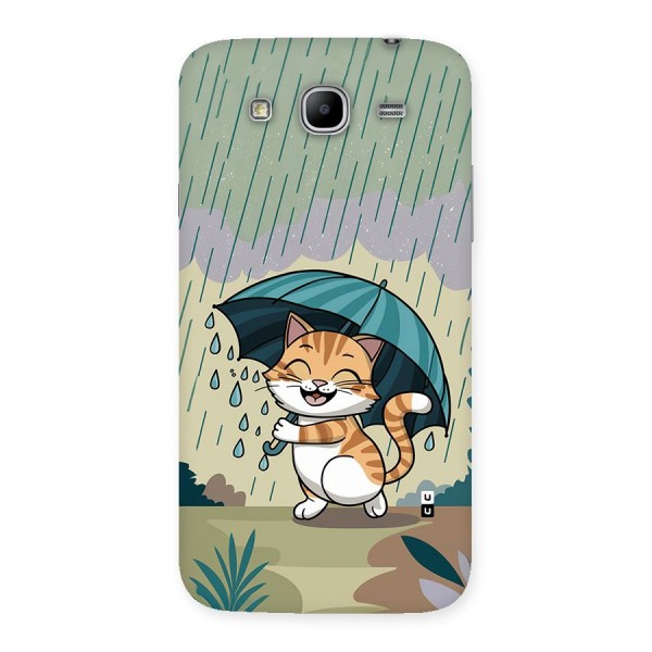 Cat In Rain Back Case for Galaxy Mega 5.8