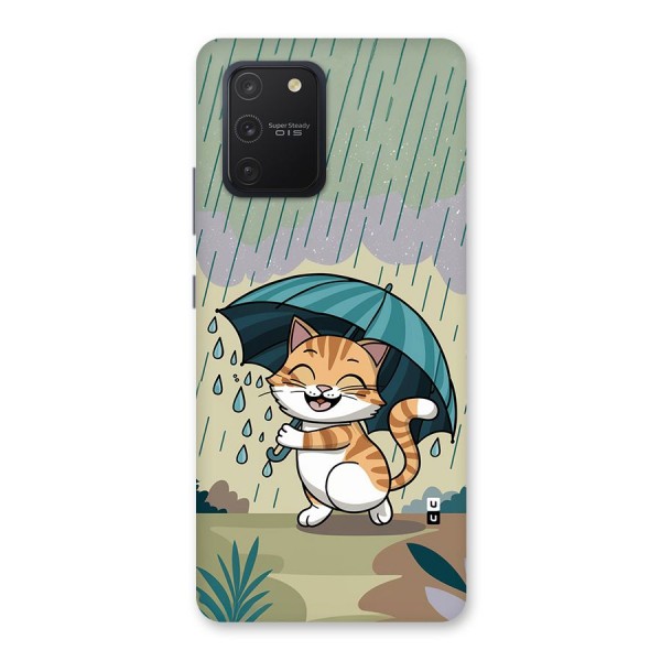 Cat In Rain Back Case for Galaxy S10 Lite