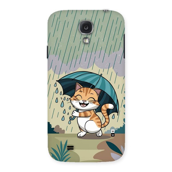 Cat In Rain Back Case for Galaxy S4