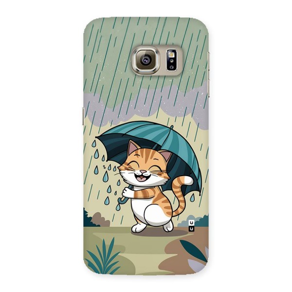 Cat In Rain Back Case for Galaxy S6 Edge Plus