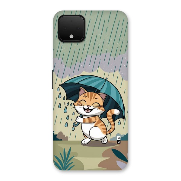 Cat In Rain Back Case for Google Pixel 4 XL