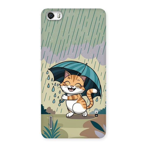 Cat In Rain Back Case for Honor 6