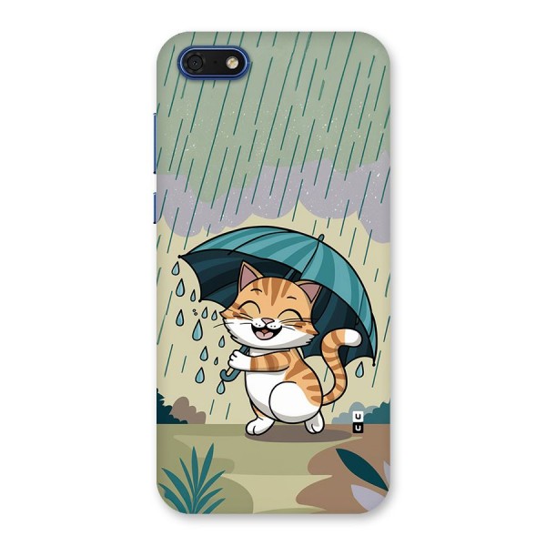 Cat In Rain Back Case for Honor 7s