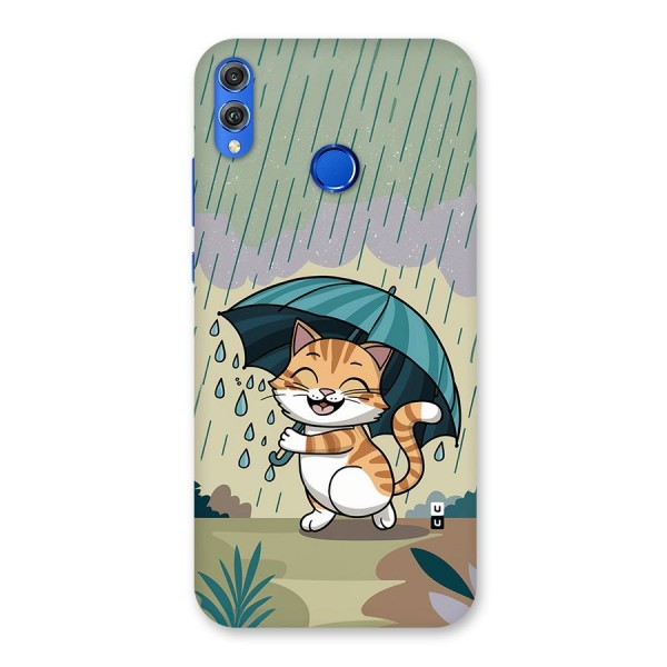 Cat In Rain Back Case for Honor 8X