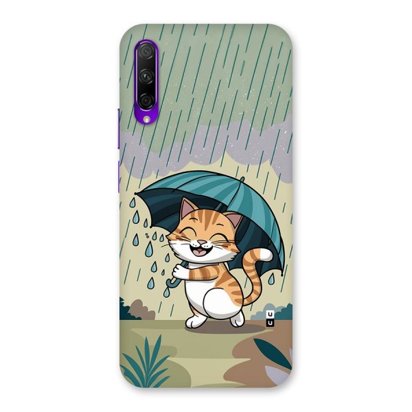 Cat In Rain Back Case for Honor 9X Pro