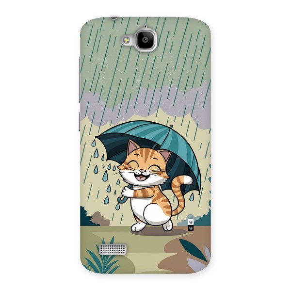 Cat In Rain Back Case for Honor Holly