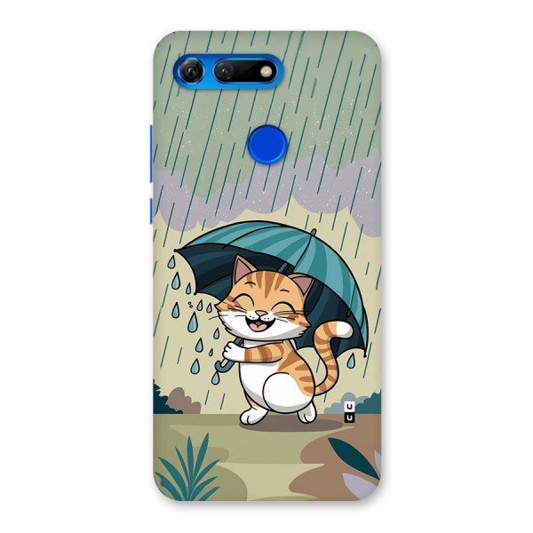 Cat In Rain Back Case for Honor View 20