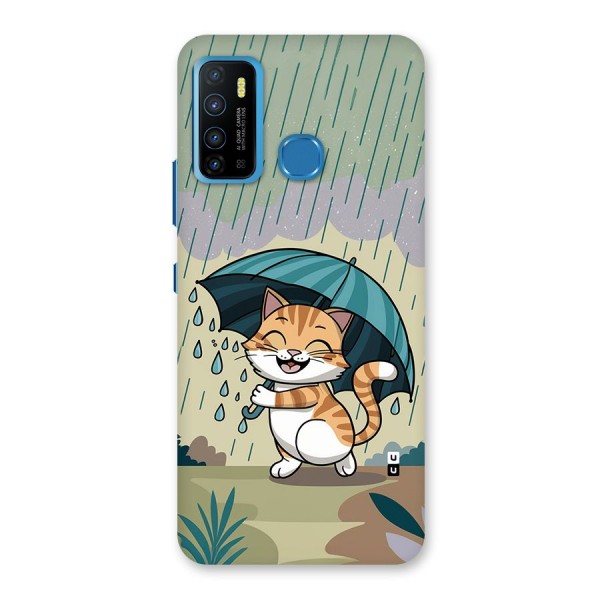 Cat In Rain Back Case for Infinix Hot 9