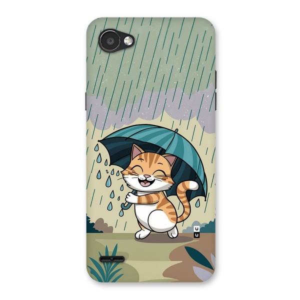 Cat In Rain Back Case for LG Q6