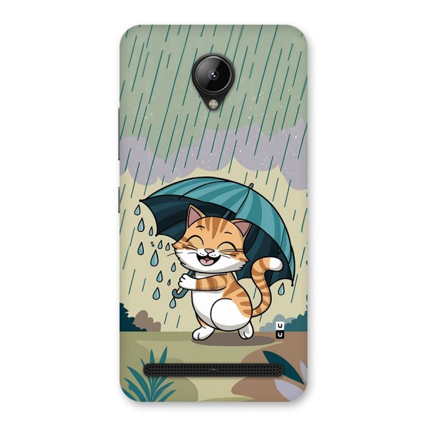Cat In Rain Back Case for Lenovo C2