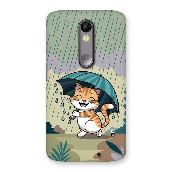 Cat In Rain Back Case for Moto X Force