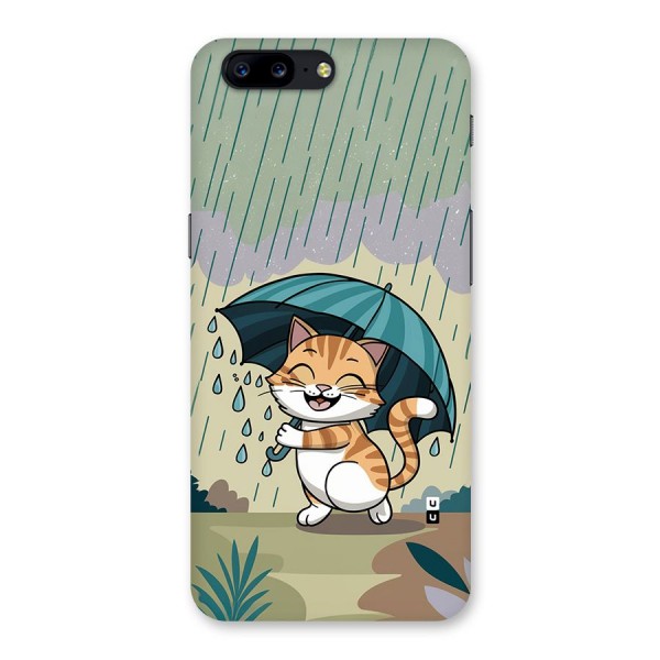 Cat In Rain Back Case for OnePlus 5